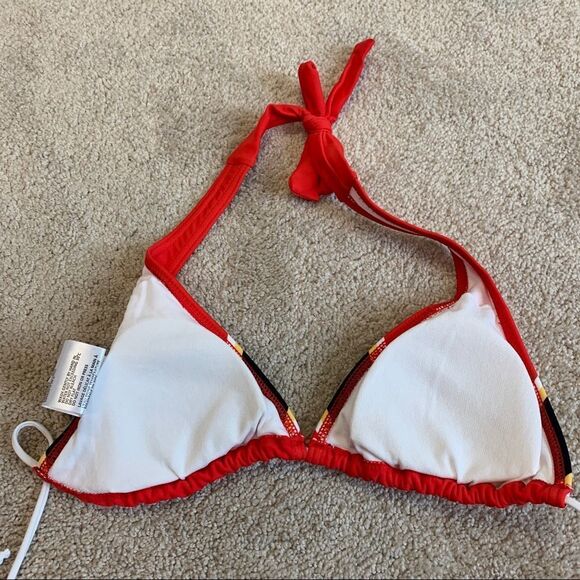 NHL Calgary Flames bikini tops Sz S - Picture 6 of 9